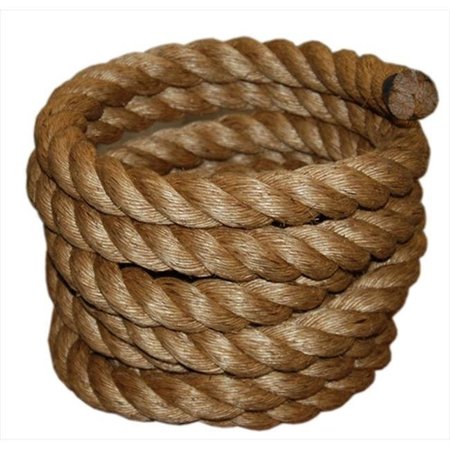 T.W. EVANS CORDAGE CO INC T.W. Evans Cordage 30-097-50 1-.5 in. x 50 ft. Pure Number 1 Manila Rope 30-097-50